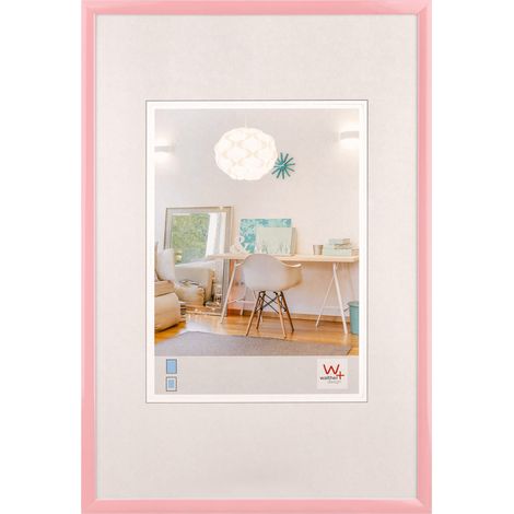 walther design New Lifestyle KV130Q - Cornice in materiale plastico, 21 x 29.7 cm (DIN A4), rosa (1/3)