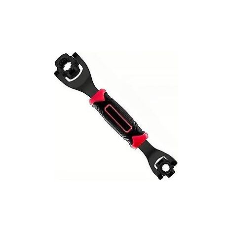 Clé à dents multifonctionnelle 52 en 1, résistante à l'usure, pour la réparation automobile (12 dents, noire) (1/5)
