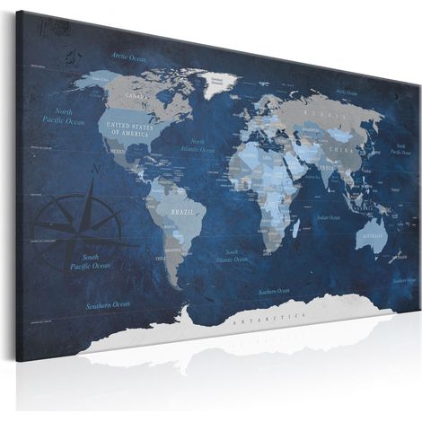 Quadro - Dark Blue World - 120x80 (1/4)