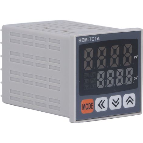 Régulateur de température BERM PID, thermostat numérique intelligent à 2 sorties, 48 x 48 mm, 100-240 V CA (1/5)