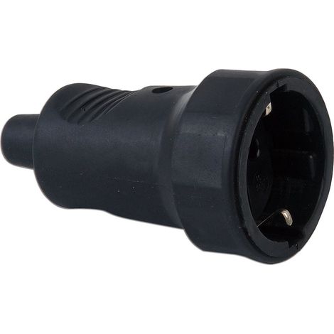 Base mobile in gomma nera con morsetti 10/16A 230V CL524115
