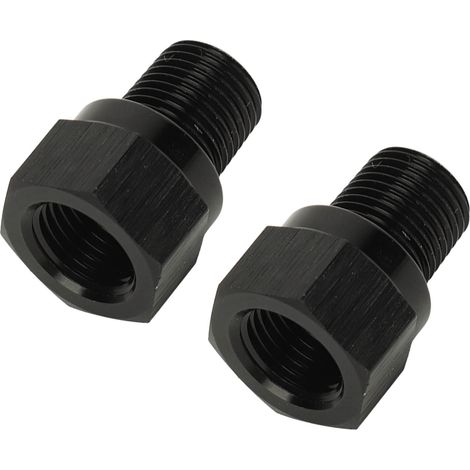 Adaptateur pression huile 2 pièces, raccord aluminium 1/8 NPT mâle vers M10 x 1,0 femelle, prise de pression auto, véhicule, compatible manomètre. (1/5)