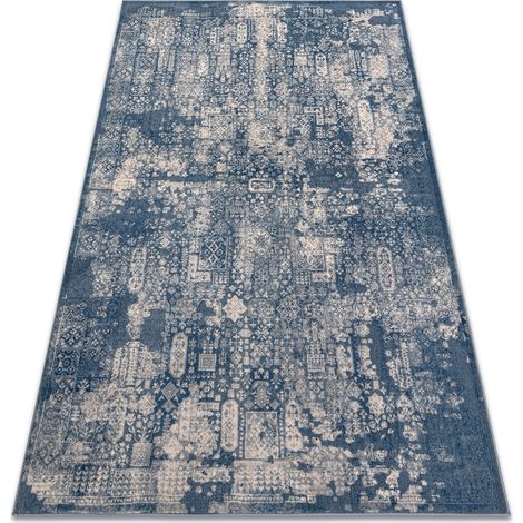 Carpet Wool NAIN Ornament vintage 7591/51644 navy / beige  blue 240x340 cm