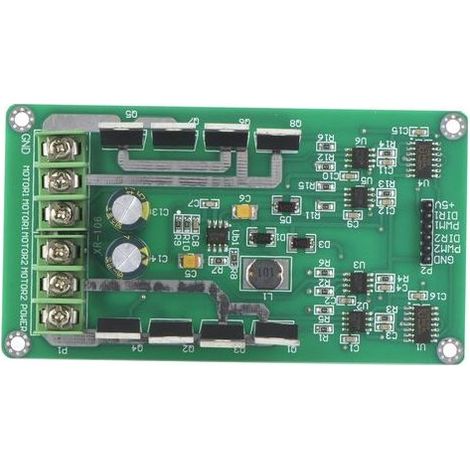 Haofy Module Pilote de Moteur 10 A, MOSFET Canal N à Faible Résistance, Double Pont en H, 3-36 V, Fonction de Freinage Rapide pour la Robotique et Les Projets de Bricolage. (1/5)