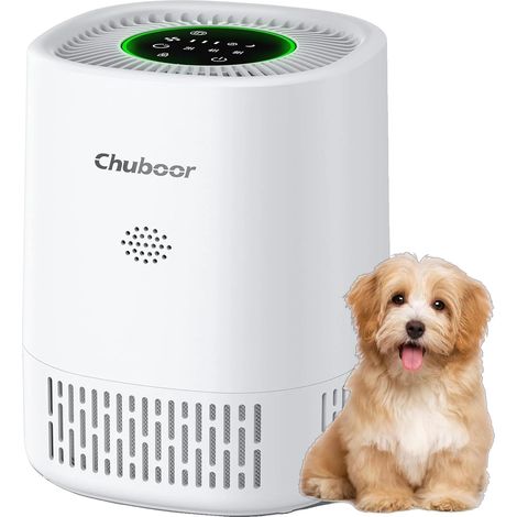 Purificador de aire, funcionamiento ultrasilencioso, filtro HEPA lavable, blanco - Sin Wi-Fi, 1,5 kg (1/2)