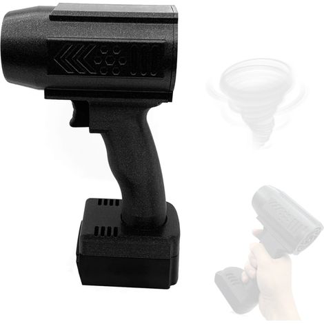 Ventilador turbo portátil con motor sin escobillas de 50 mm y 1000 g de empuje, ideal para limpiar coches y teclados. Compatible con baterías Milwaukee de 18 V y 20 V.