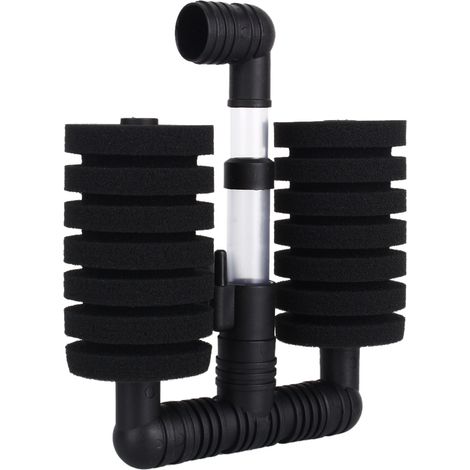 Filtre à Éponge Double Tête pour Aquarium - Purification Efficace de l'Eau - Idéal pour Poissons et Créatures Aquatiques -AUTRES