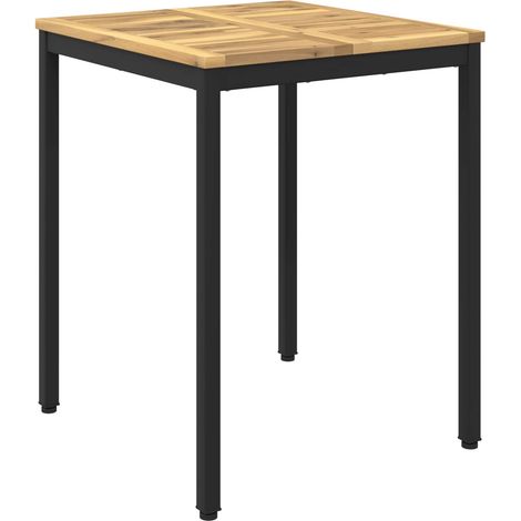 Gartentisch Weiß und Schwarz 60 x 60,5 x 75 cm vidaXL (1/5)