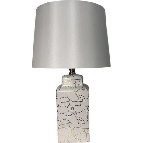 Lamp and Shade - Ceramic - L15 x W15 x H41 cm