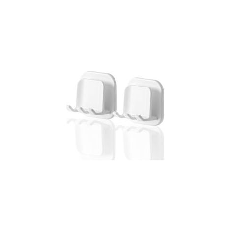 Porte Brosse à Dents, Lot de 2 Porte Brosse à Dents Mural Support Brosse a Dent Electrique Porte-brosses à Dents, Rangement Brosse a Dent étanche, pour Suspendre Salle de Bain, Cuisine, Blanche