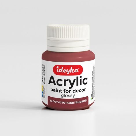 Peinture acrylique Châtaigne dorée 20 ml