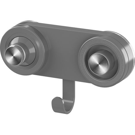 This magnetic wall-mounted hair dryer holder comes with a powerful suction cup and a power cord organizer. (1/5)