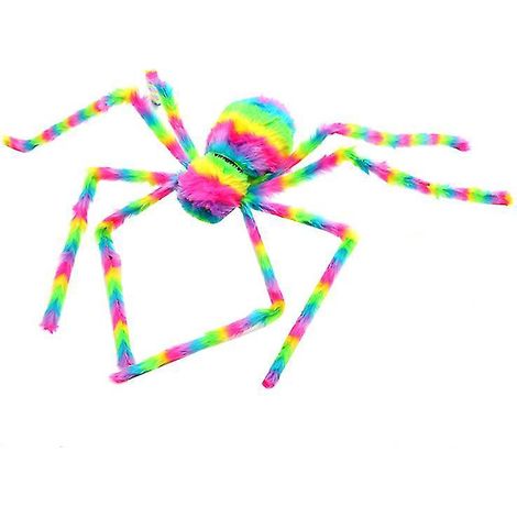 1 araignée colorée pour décorations d'Halloween