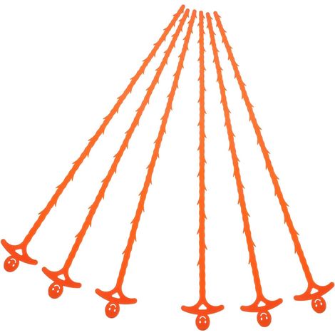 6 Pieces Plastic Drain Cleaning Claw Flexible Tool for