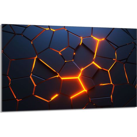 Plaque de protection en verre pour poêle 80x52 Magma (1/5)