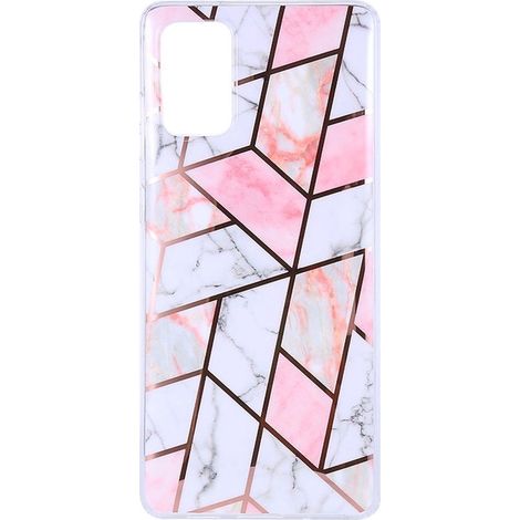 Coque souple pour Samsung Galaxy S20 - Motif mosaïque rose - Étui de protection (1/4)