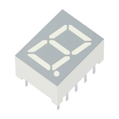 Kingbright Afficheur 7 segments rouge 9.9 mm 1.85 V Nombre de chiffres: 1 SC39-11SURKWA (1/2)
