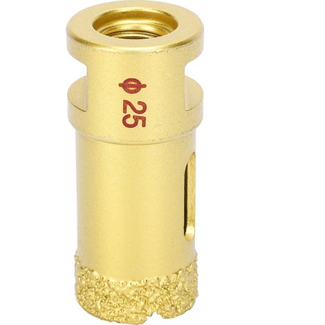 Foret de scie cloche en diamant de 25mm, foret de brasage, ouvre-marbre, coupe-or, outil électrique