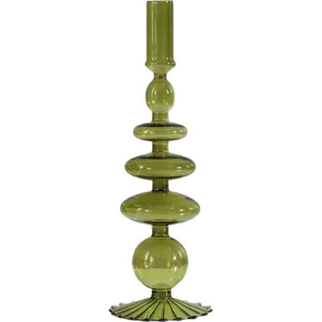 Liquidation  Ensemble de vases, décorations de Noël, bougeoir en verre, style artiste, créatif, vintage, en verre coloré, pour table de mariage (1/5)