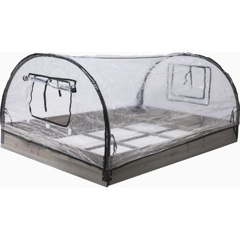 Werka Pro – Carré de potager sur pied en bois de sapin 120x80x50cm – 12 compartiments de 30x27cm pour cultures organisées – Esthétique et durable