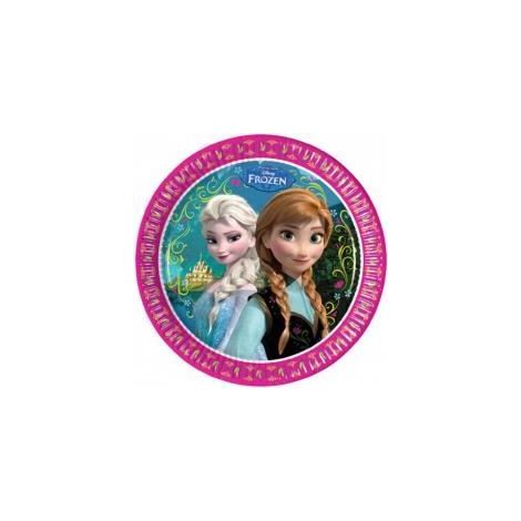 Assiettes en carton - DECORATA PARTY - Reine des Neiges - 23 CM - Décoration de fête - Enfant Fille