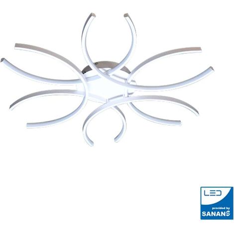 IluminaShop - Lampara de Techo LED Petals Blanco 60W CCT con Mando a Distancia  3000+4000+6000 (1/2)