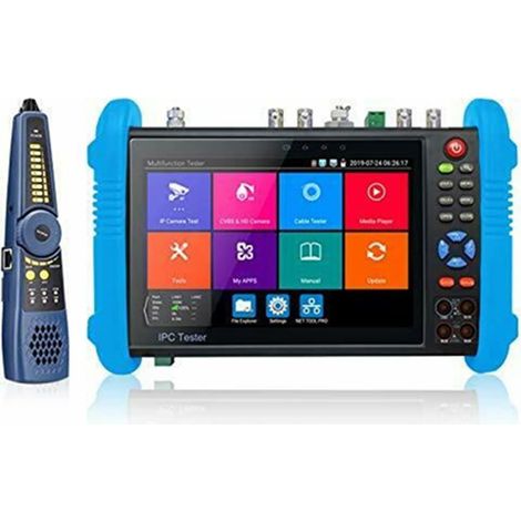 Testeur de caméra de sécurité CCTV Testeur de moniteur de vidéosurveillance de 7 pouces, test SDI/TVI/CVI/AHD/WiFi, moniteur vidéo de sécurité, testeur de vidéosurveillance Portable for caméra de sort (1/5)