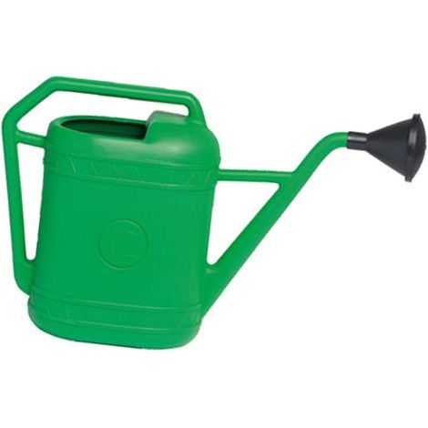 Innaffiatoio verde in plastica 6 litri per giardinaggio (1/10)