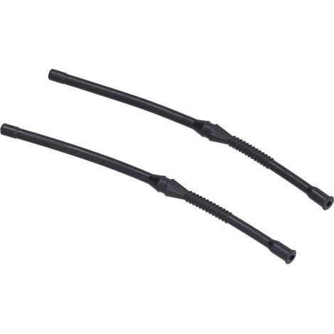 2 Pièces Durite Essence, 17,5cm Noir, Caoutchouc Flexible, Pour Tronçonneuse 66 61 162 (1/5)