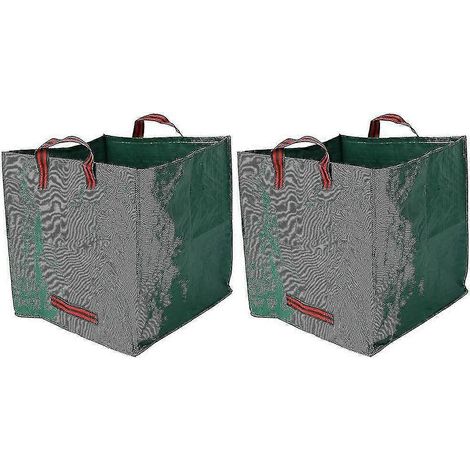 Lot de 2 conteneurs à déchets de jardin, grands sacs réutilisables pour feuilles mortes. (1/5)