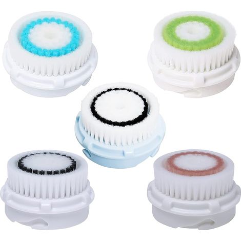 Lot de 5 têtes de brosse de rechange compatibles avec les masseurs faciaux Clariso-nic MIA & MIA 2 PRO PLUS (1/5)