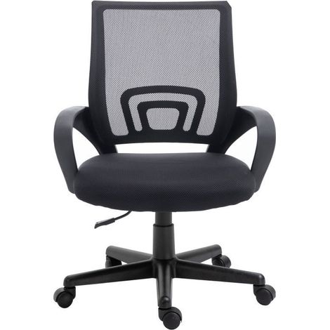 Equip 651003 Sedia da Ufficio Nera Ergonomica Regolabile (1/4)