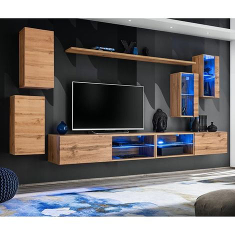 Ensemble Meuble TV "Switch XXV" 280cm Naturel (1/4)