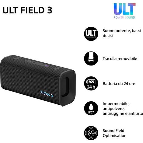Sony SRSULT30B altoparlante portatile e per feste Altoparlante portatile stereo Nero 27 W (1/5)
