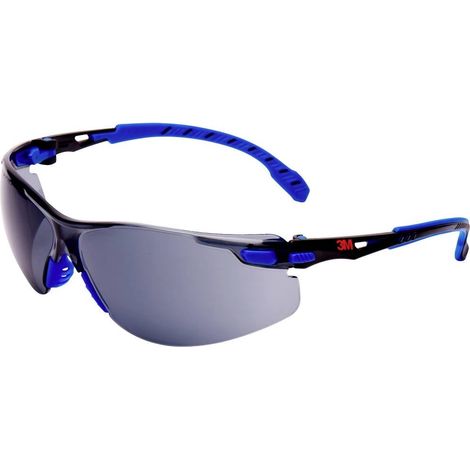 3M Solus S1102SGAF Lunettes de protection avec protection anti-buée bleu, noir EN 166 DIN 166 (1/4)