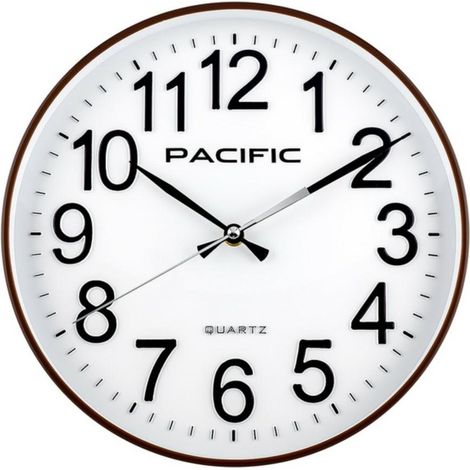 Pacific PW-362 braune Wanduhr (1/2)