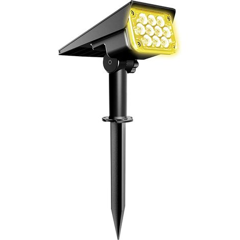 (1 PC-3000K blanc chaud) Lampe solaire extérieure 20 LED IP65 étanche, applique murale solaire compatible avec les projecteurs de décoration de jardin et de cour (1/5)