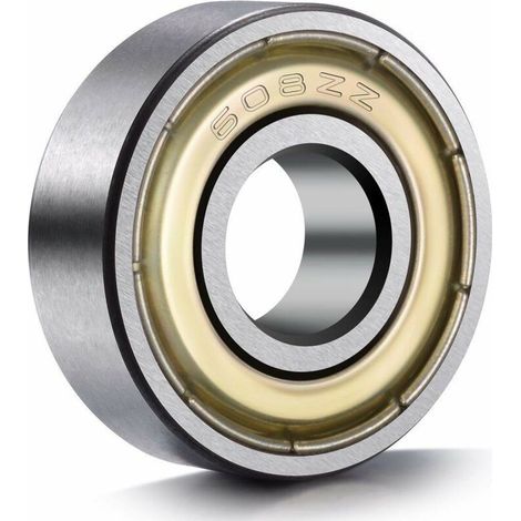 20 Stück 608 ZZ-Kugellager, 608ZZ Metall, doppelt geschirmt, Miniatur-Skateboard-3D-Rillenkugellager (8 x 22 x 7 mm) (1/4)