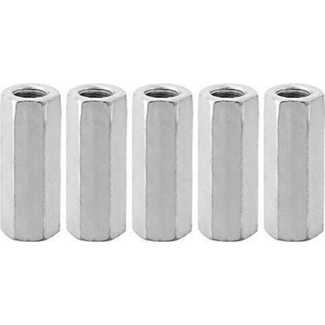 pezzi M12 vite allungata in zinco dado esagonale filettatura biella tappo giunto dado (M12 50 lato opposto 15) (1/4)