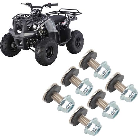 16-teiliges Befestigungsset aus M6-Kunststoffschrauben, Unterlegscheiben und Muttern für Kotflügel von 50-125 cm³ Quads (1/5)