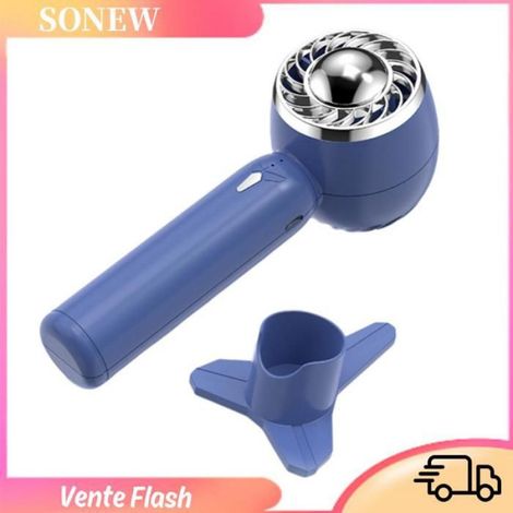 Sonew Ventilateur portable Mini ventilateur portatif Rechargeable, ventilateur de Table de bureau avec Base pour le sport materiel (1/5)