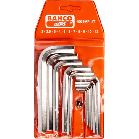 Juego de Llaves Allen Bahco 1998M 11 piezas (1/4)