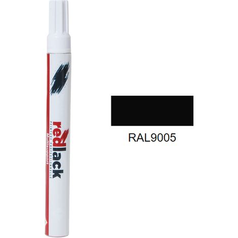 Feltro Vernice per ritocchi 8 ml – RAL 9005 – Nero scuro – satinata – multisupporto – Redlack