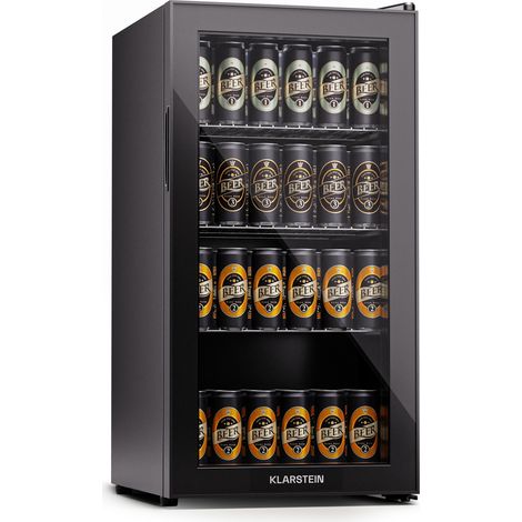 Klarstein Nevera Beersafe 74 litros Slim, 3 estantes, puerta de cristal panorámica (1/5)