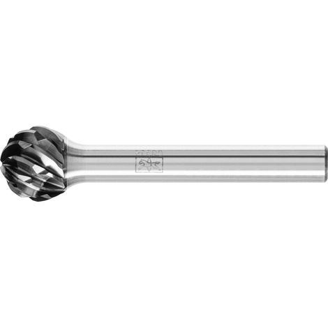 PFERD TOOLS Hartmetall Hochleistungsfrässtift STEEL Kugel KUD Ø 12x10mm Schaft-Ø 6 mm HICOAT für Stahl