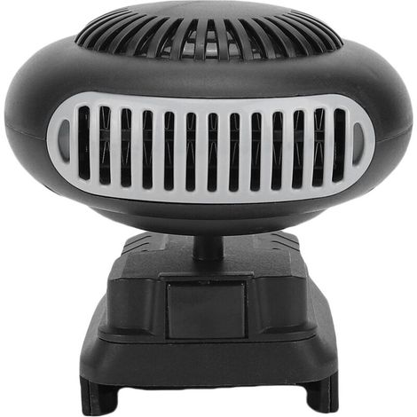 Crezuo 170W Akku-Heizlüfter, 2 Geschwindigkeitsstufen, Schnellheizfunktion, Entfeuchtungs- und Enteisungsfunktion, batteriebetriebener Ventilator für Zuhause, Auto und Baustellen.