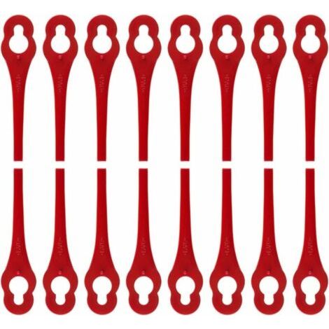 Lot de 100 Lames en Plastique de Rechange pour Coupe Bordure Florabest LIDL - Longueur 8,3cm (1/5)