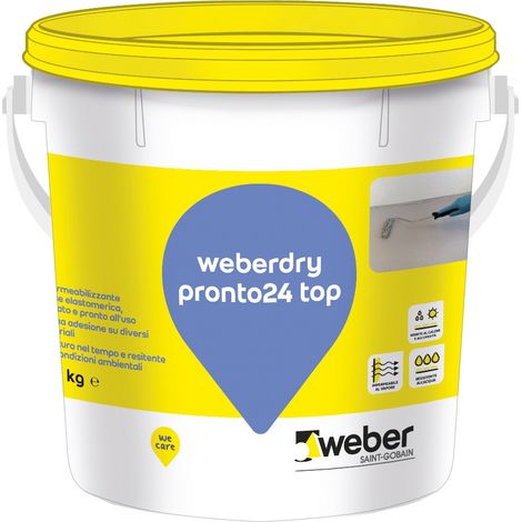 Weberdry pronto24 top kg1 bianco sporco impermeabilizzante