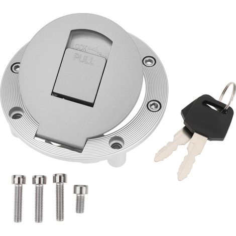 Fuel tank cap lock with keys compatible with Yamaha YZF600R YZF1000R and more (1/5)