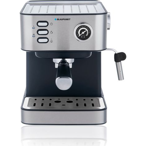 Macchina da caff� espresso Blaupunkt CMP312 in acciaio nero con beccuccio per schiuma di latte, funzione di riscaldamento delle tazze e design elegante (1/5)